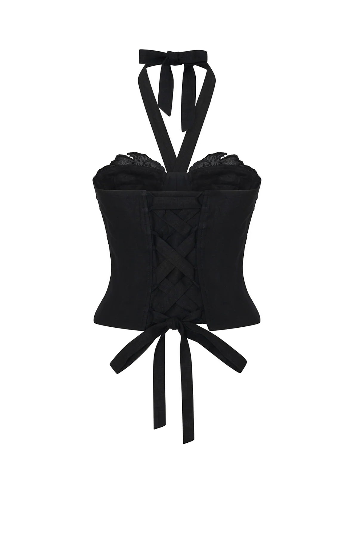 Bloom Embellish Detail Nero Corsette