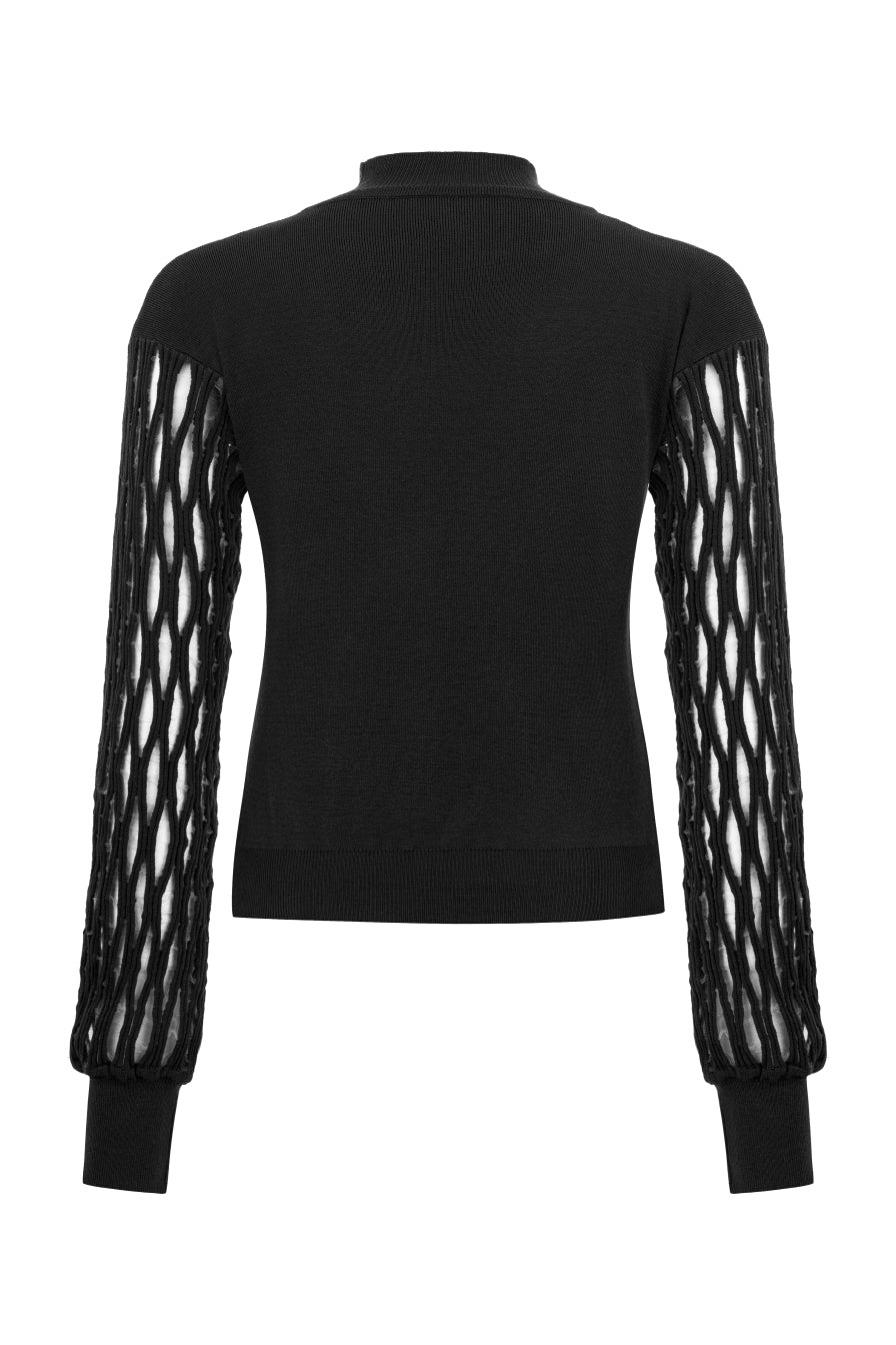 Kolu Transparan Siyah Kazak