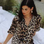 Leopard Şort Takım