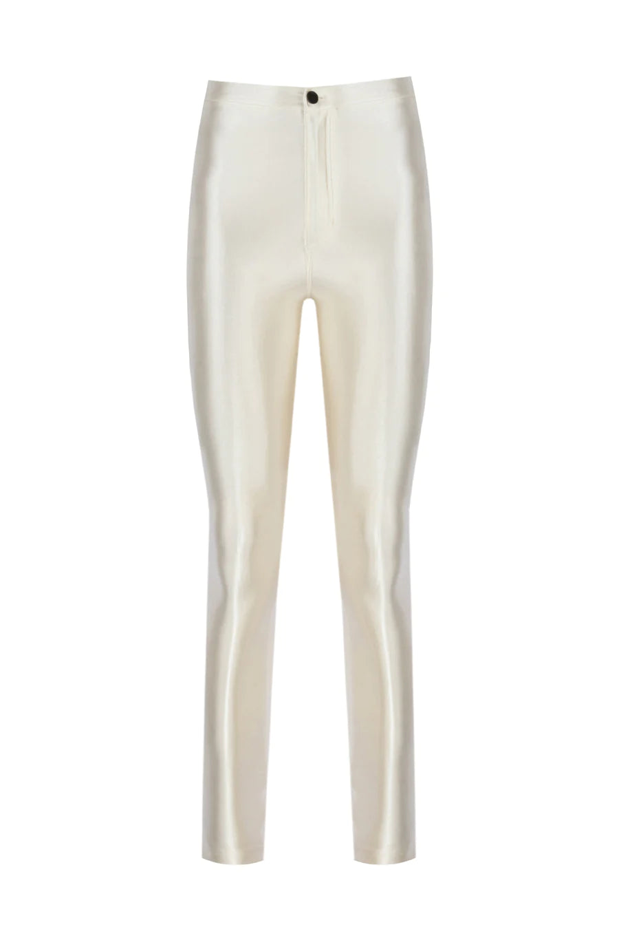 Cecile Ecru Shiny Pants