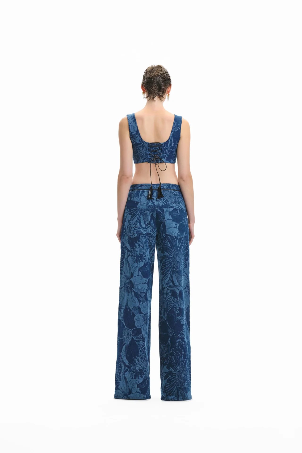 BLOSSOM DENIM BUSTIER