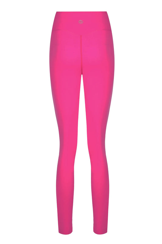 High Waist Basic Pink Matt Fitness Leggings