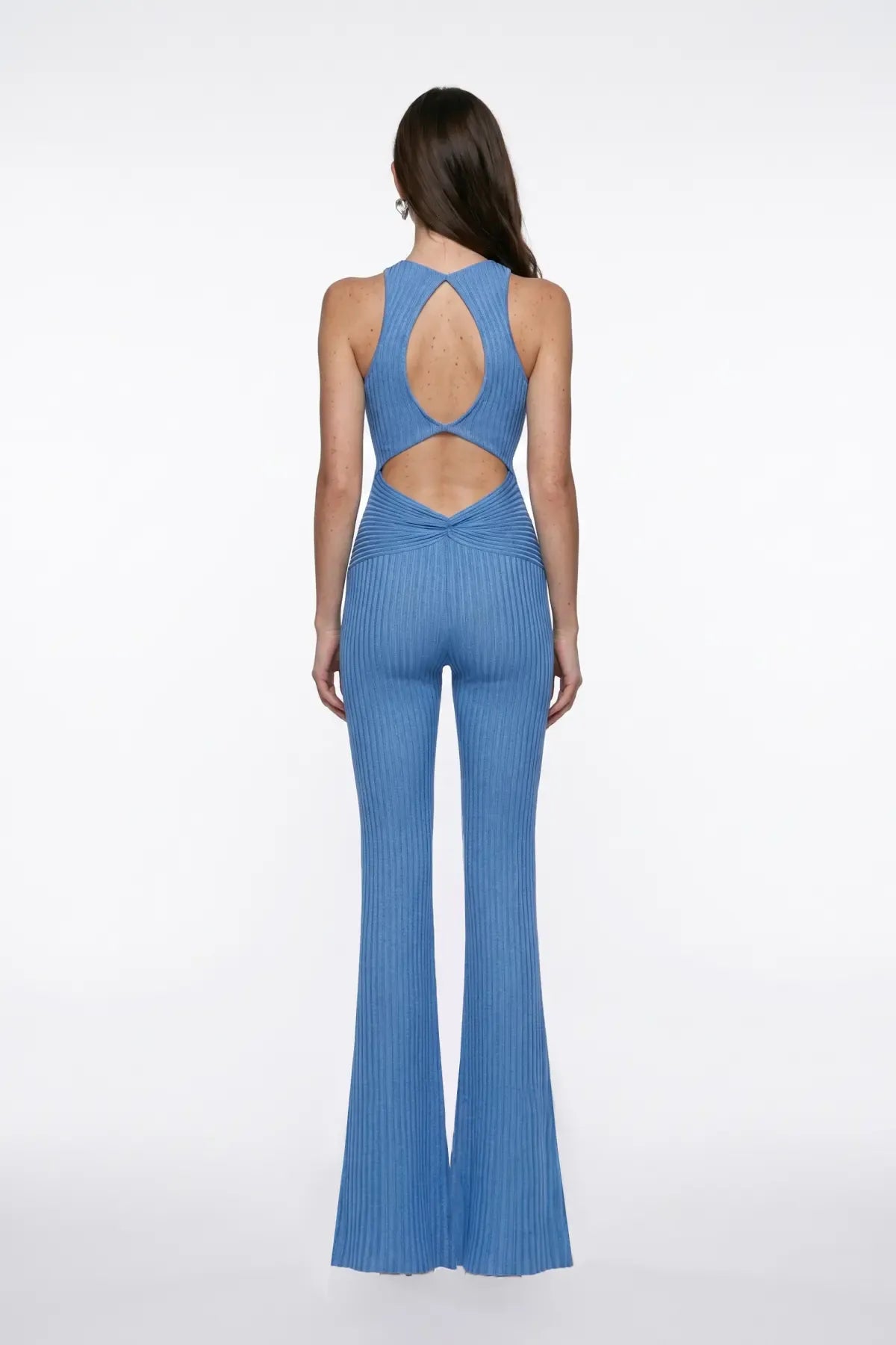 MAVİ SİMLİ CUT-OUT DETAYLI TULUM