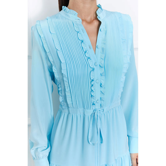 Harper İpek Elbise (Mavi)