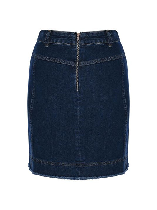 Cepli Lacivert Denim Etek