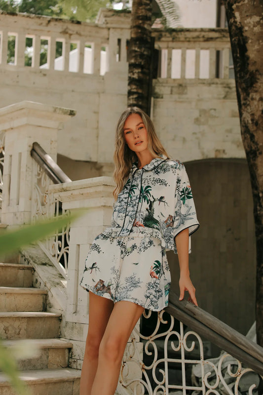 Lionne Creme Şort Takım