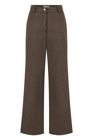 Kahverengi Yünlü Pantolon