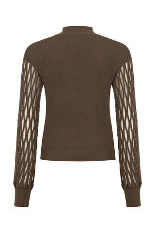 Kolu Transparan Kahverengi Kazak