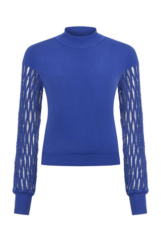 Kolu Transparan Mavi Kazak