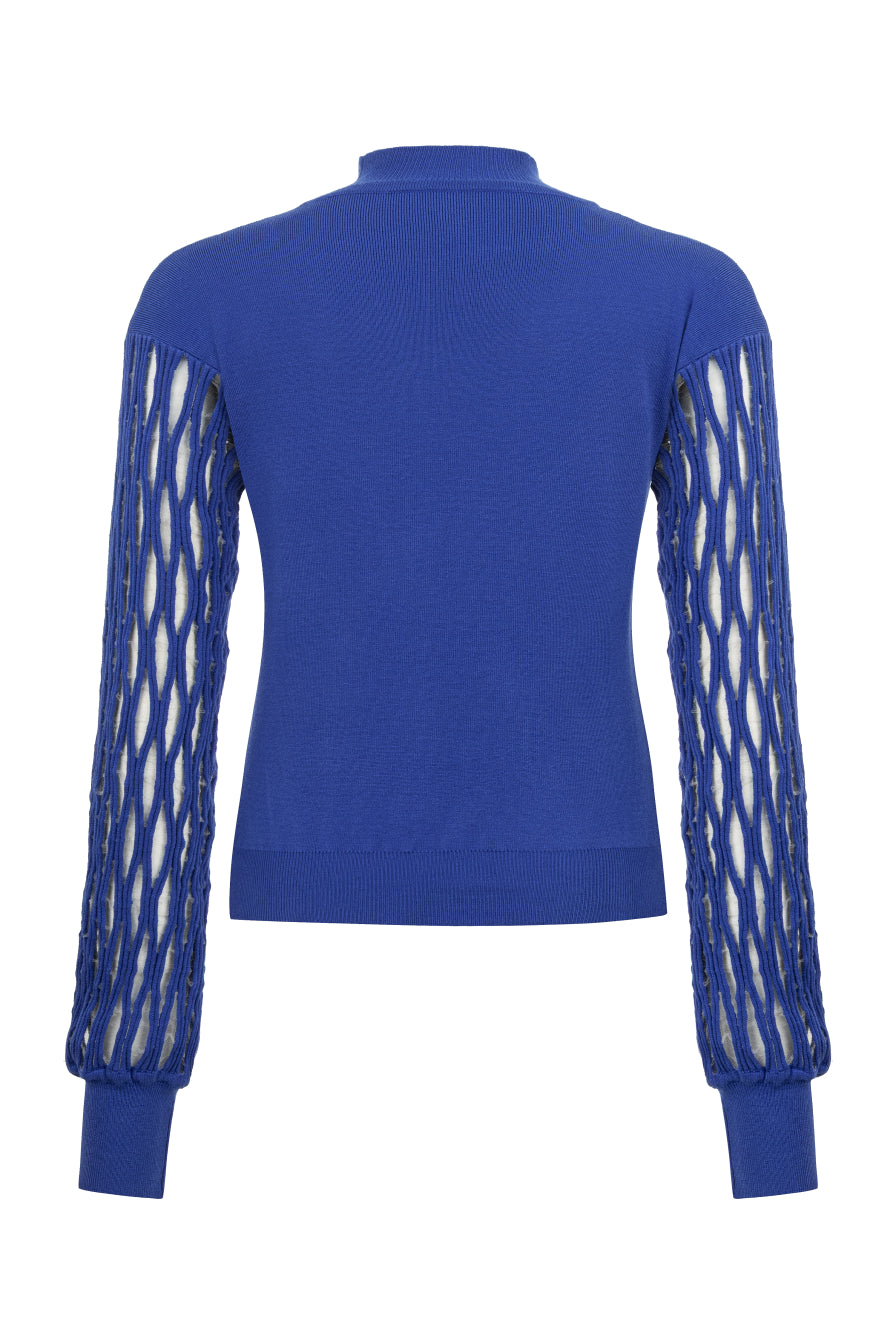 Kolu Transparan Mavi Kazak