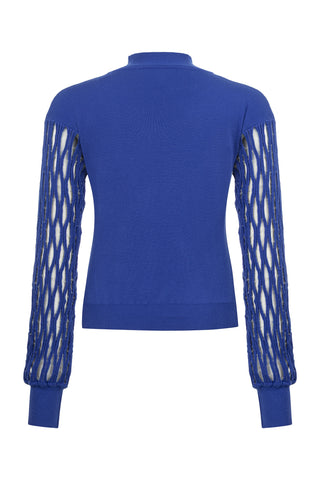 Kolu Transparan Mavi Kazak