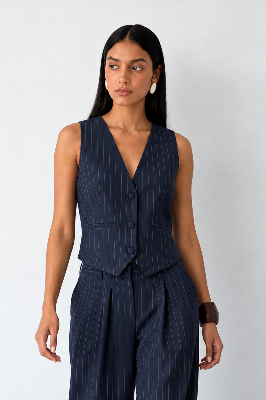 CARRIE VEST NAVY