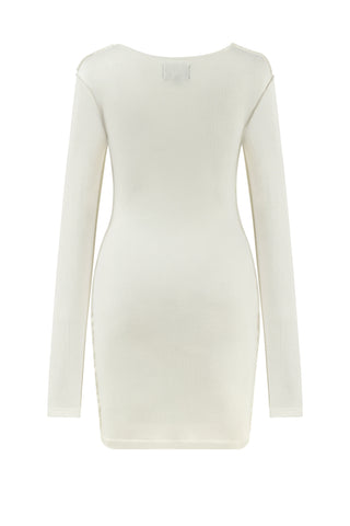 Rose Ribbed Dress