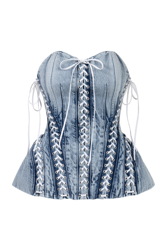 Josephine Denim Corset