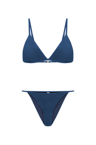 Manon Terry Textured Navyblue Bikini
