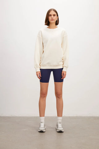 Crew Neck Ivory Sweatshirt