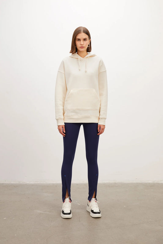 Relaxed Ivory Hoodie