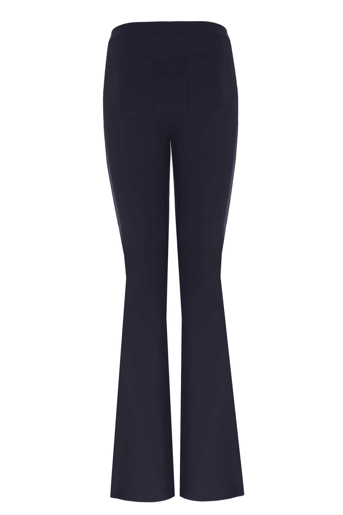 Navyblue Matt Split Flare Pants