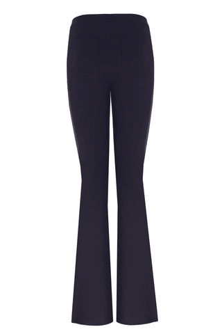 Navyblue Matt Split Flare Pants