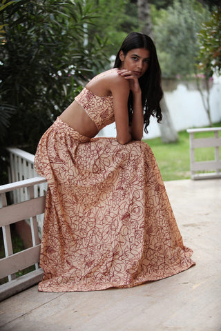 SUMA Leya Crop Top Skirt Set