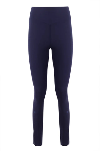 Zipper Ankle Shaper Navy Blue Matt Leggings