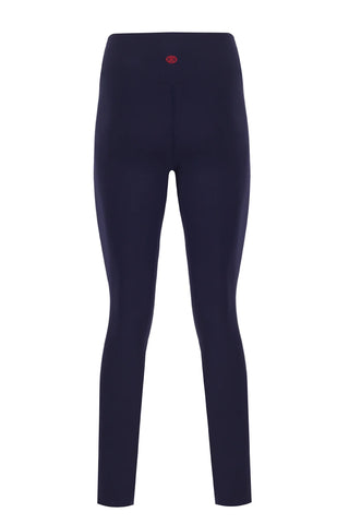 Zipper Ankle Shaper Navy Blue Matt Leggings