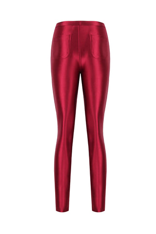 Cecile Cherry Shiny Pants