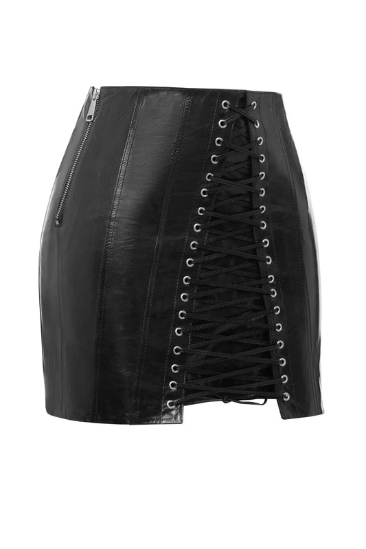 Marcela Leather Skirt
