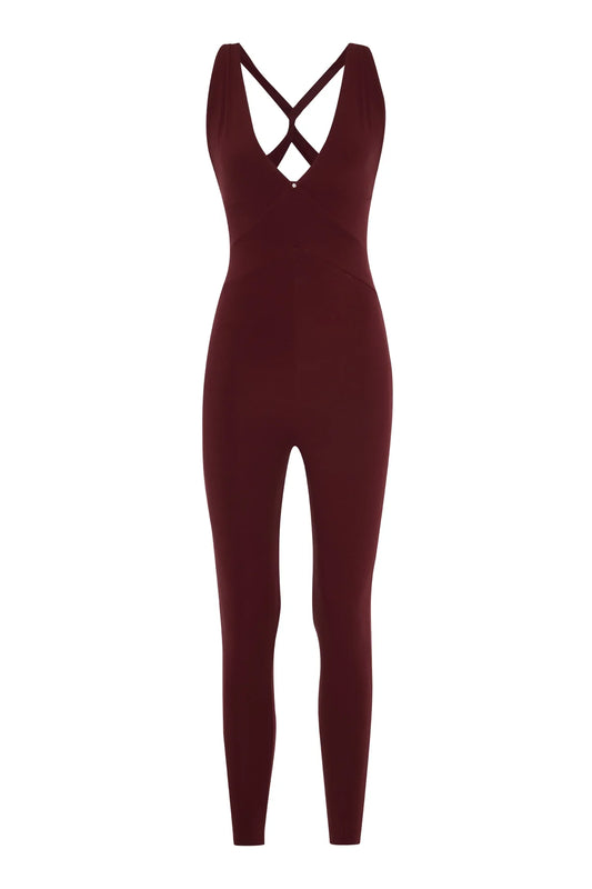 JAEN JUMPSUIT/Bordo