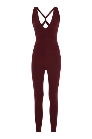 JAEN JUMPSUIT/Bordo