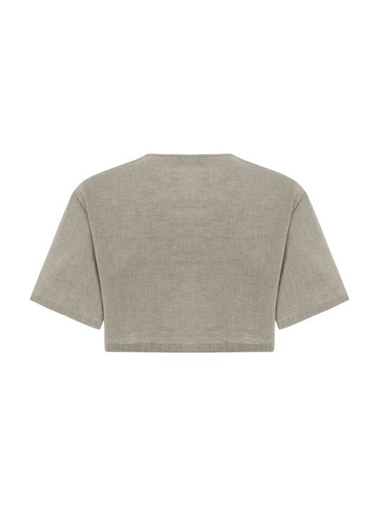 Sıfır Yaka Bej Bluz