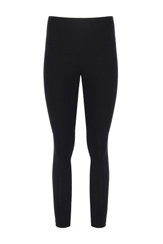 High Waist Basic Black Shaper Matt Leggings