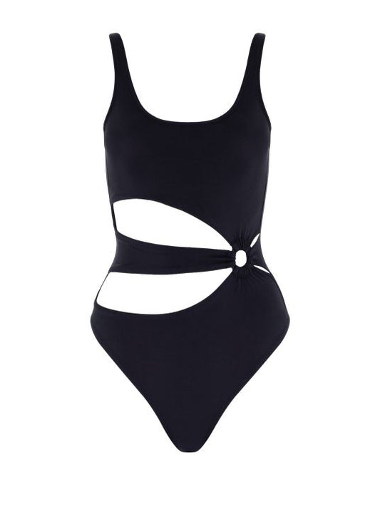 Siyah Halka Detaylı Mayo